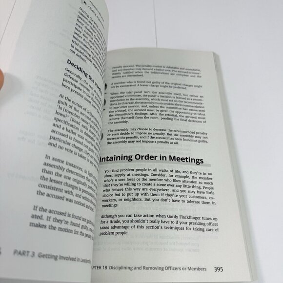 Robert's Rules for Dummies 4th Ed. by C. Alan Jennings PAPERBACK BOOK - Picture 8 of 12